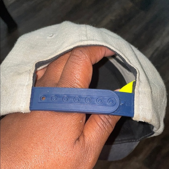 Volcom Blue and Gray Snapback Hat with Logo - Picture 7 of 7